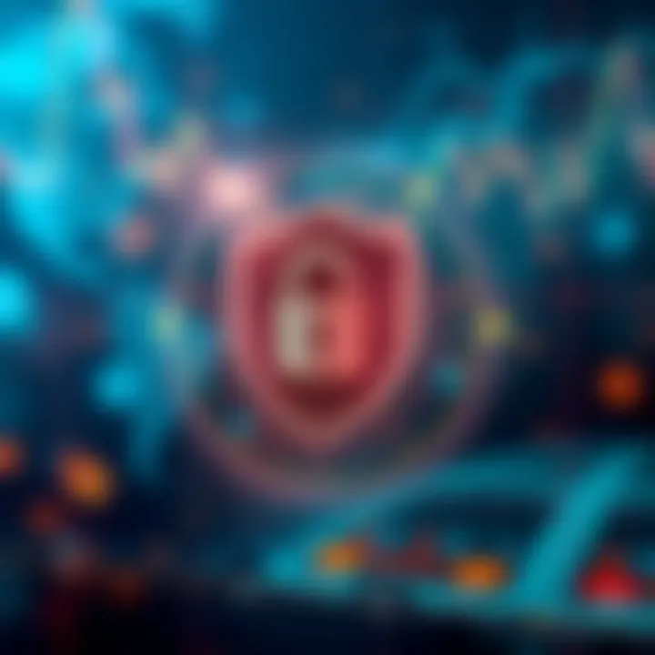 Secure digital lock and shield symbol representing safety and regulation in online trading