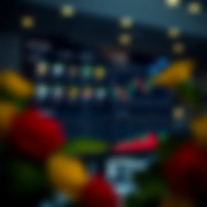 User interface of Quotex trading platform showing various asset options and trading chart