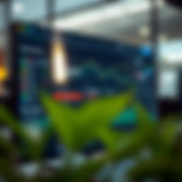 Trading platform interface showing various asset options and real-time market data on Quotex