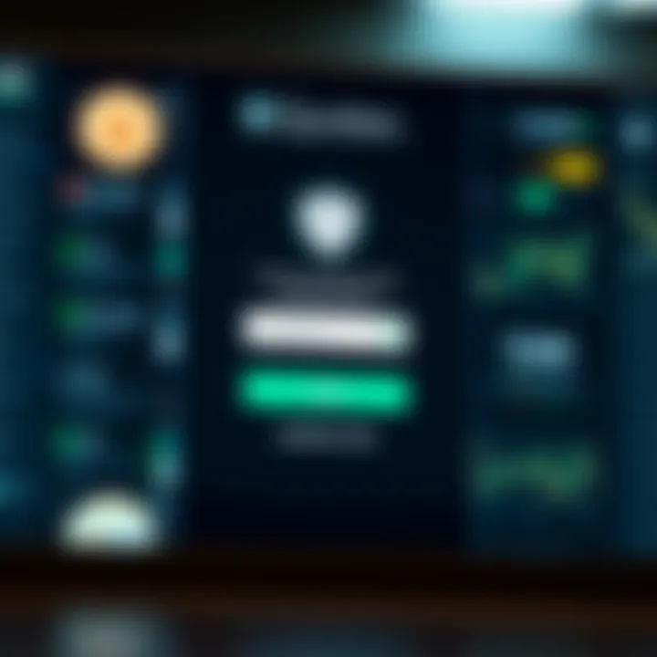 Secure login confirmation with a shield icon representing account protection on a digital device