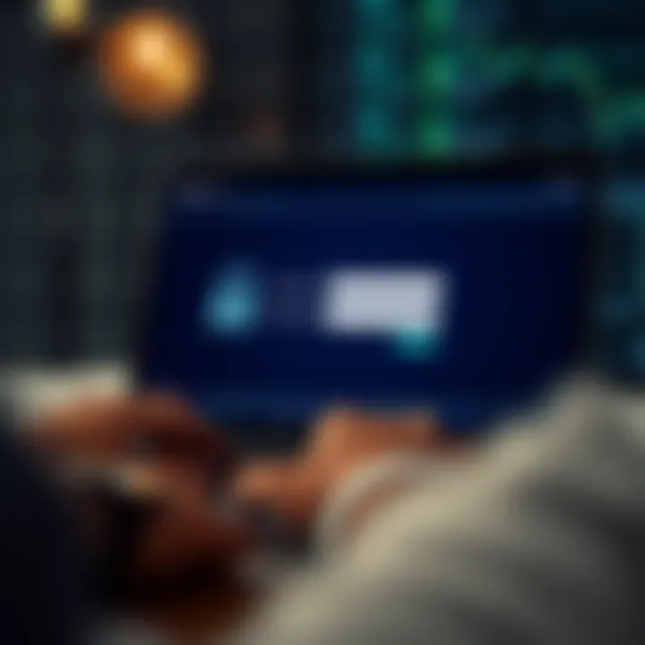 Binary Platform Secure Login Interface Secure login screen interface displaying username and password fields