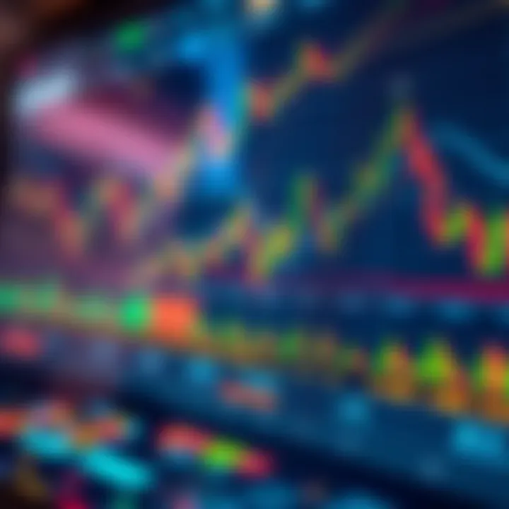 Conceptual illustration of risk management and trading tools on a digital interface