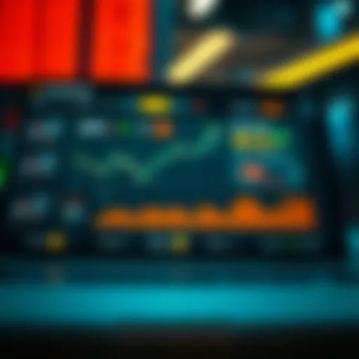 Trading Robot Software Dashboard Highlighting Essential Functionalities Dashboard interface showing key features of trading robot software with risk indicators