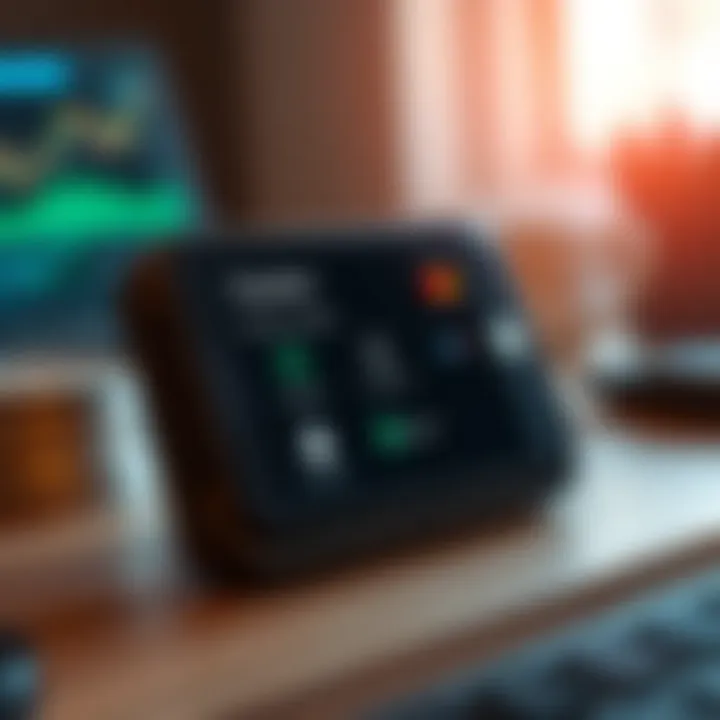 Illustration of a digital wallet displaying various payment options available on Quotex