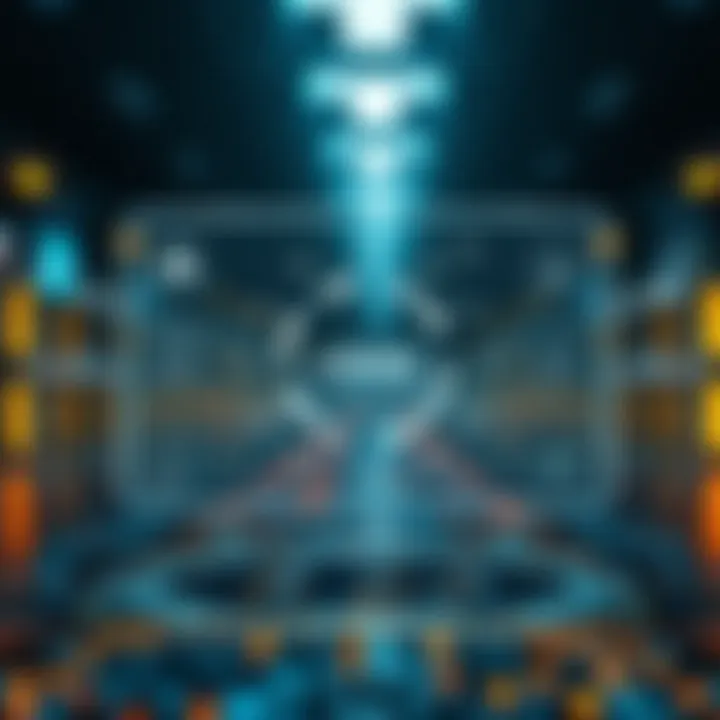 Diagram illustrating the core technology and decentralized exchange mechanism of Uniswap