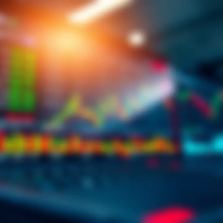 Modern Web Trading Platform Interface with Market Data User interface of a modern web trading platform showing stock charts and market data