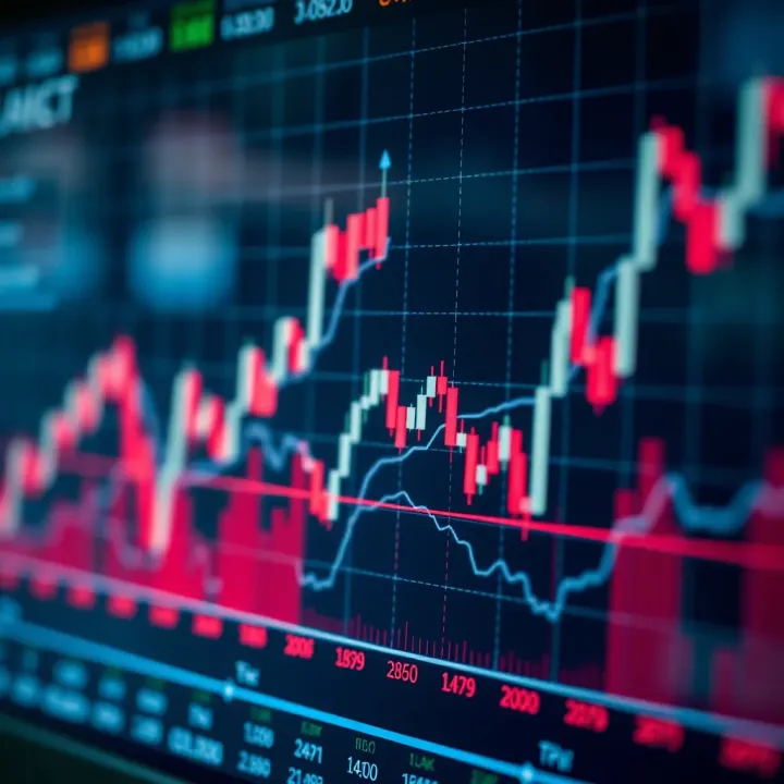 Stock Market Trends Shaped by Brexit Impact Financial chart showing stock market trends influenced by Brexit decisions