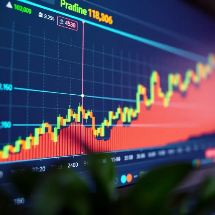 Graph showing financial market trends and bond trading activity in Brazil