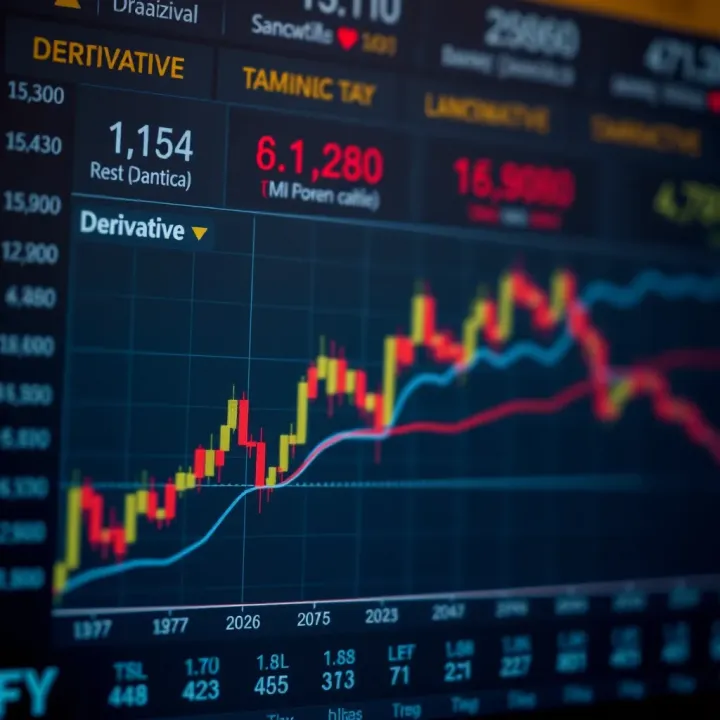 Graph showing different types of financial derivatives with connections to risk management and speculation