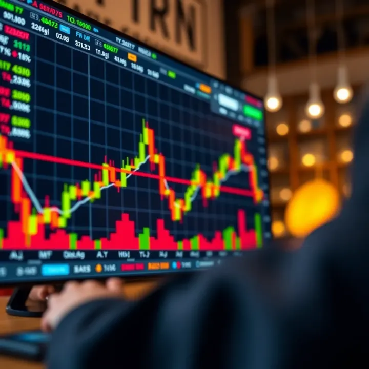 Applying Effective Trading Tools on IQ Option Chart showcasing the application of effective trading tools for decision making in online trading