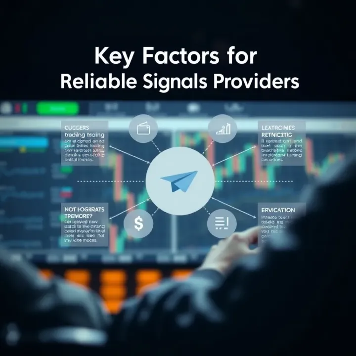 Diagram illustrating key considerations when evaluating trading signal sources