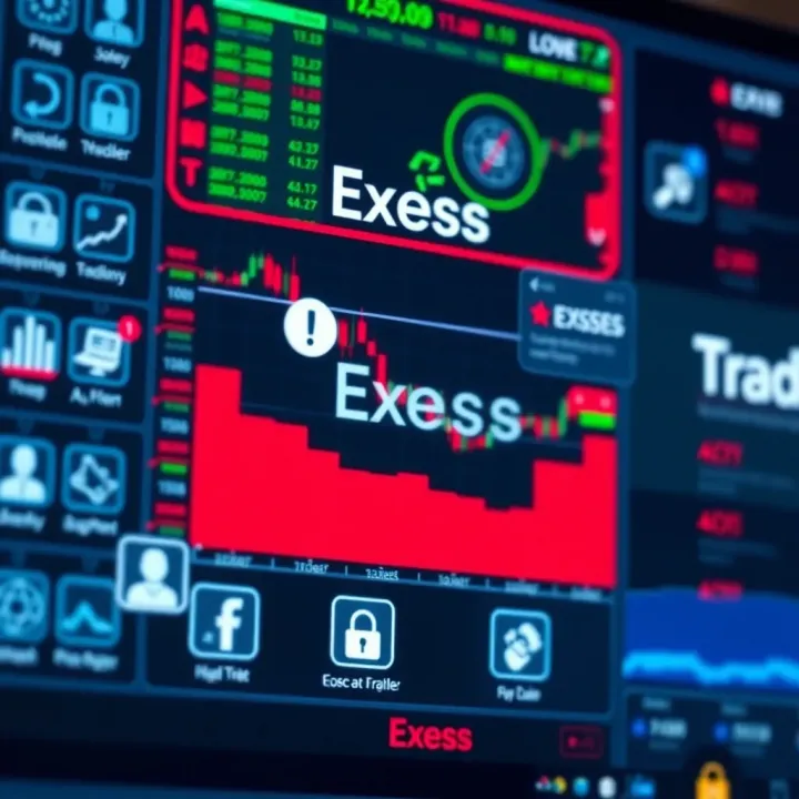 Secure Trading Platform and Customer Support at Exness Illustration of secure online trading platform interface with customer support icons