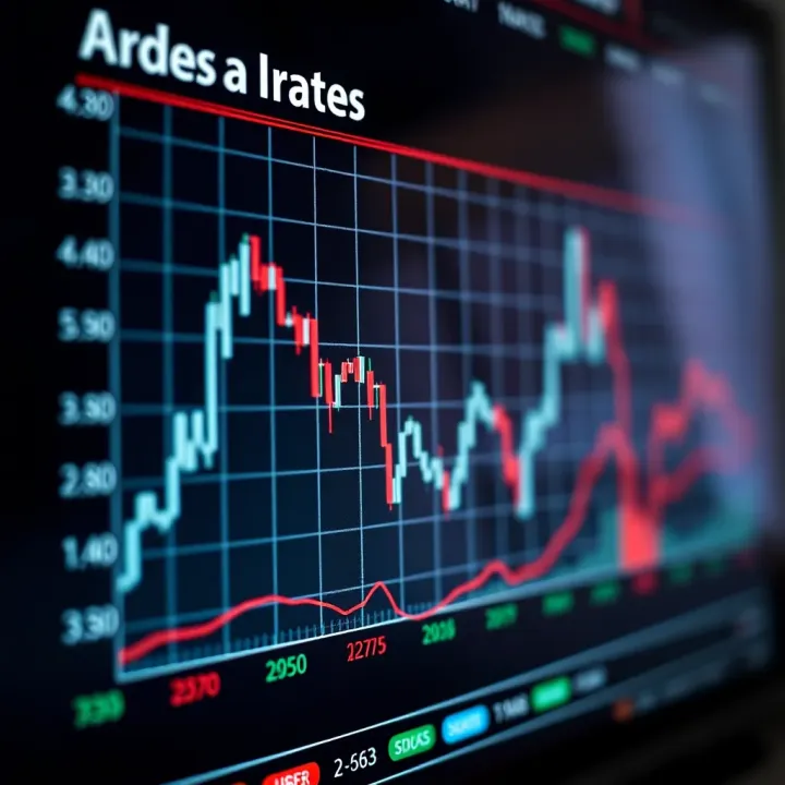 Graph showing economic indicators influencing the AUD/USD exchange rate