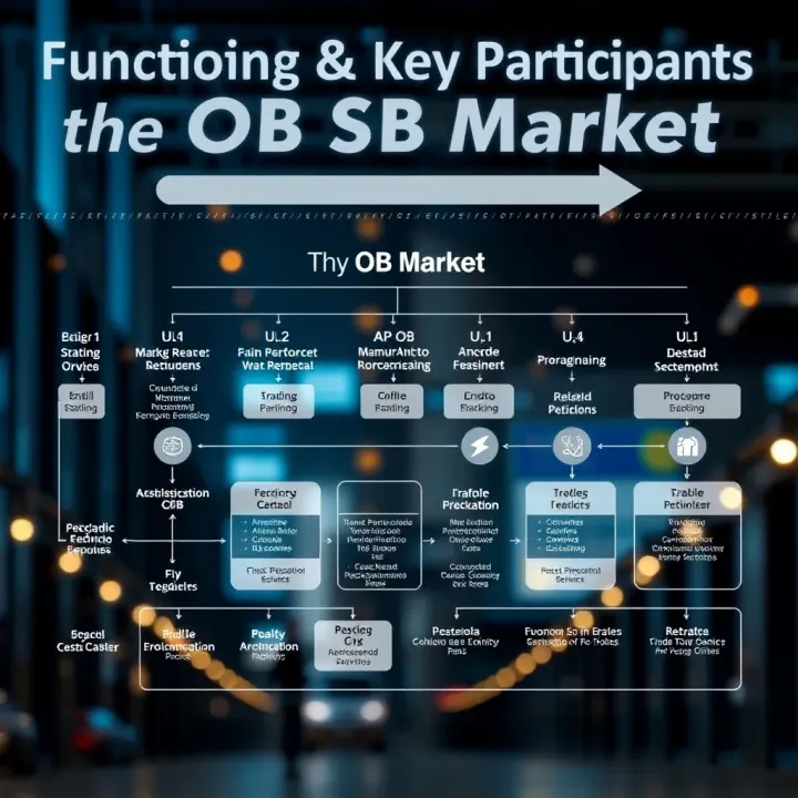 Flowchart showing the interaction between major participants and economic impacts within the OB market