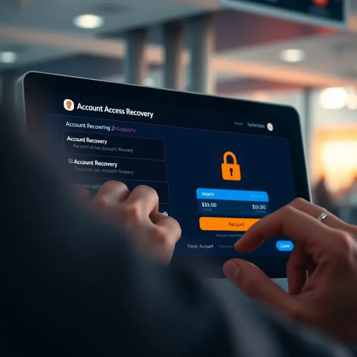 Account Access Recovery on QuoteX Platform User navigating account recovery options on an online service platform