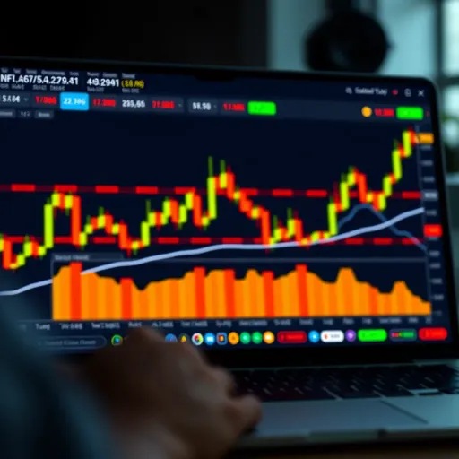 Customizable financial chart setup with candlestick patterns and overlay options on TradingView