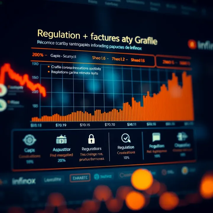 Graph showing the regulation and security features of Infinox trading platform