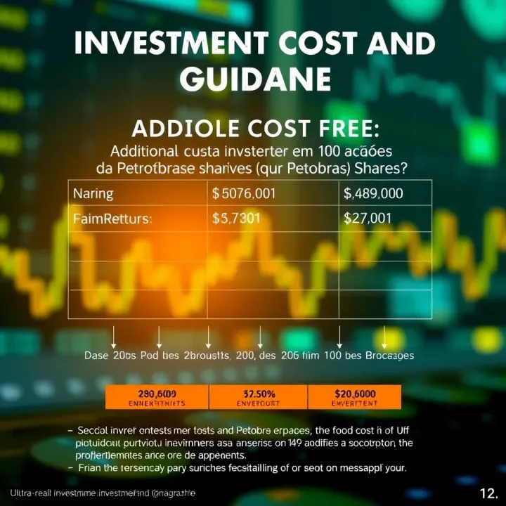 Graphic depicting additional costs and investment tips related to purchasing Petrobras shares
