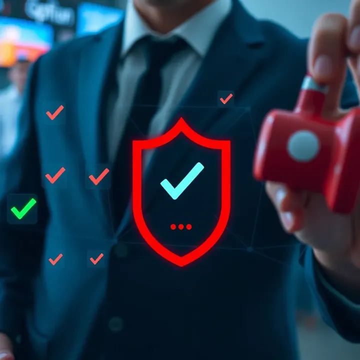 Account Verification Security on IQ Option Secure account verification process illustration with checkmarks and shield icons