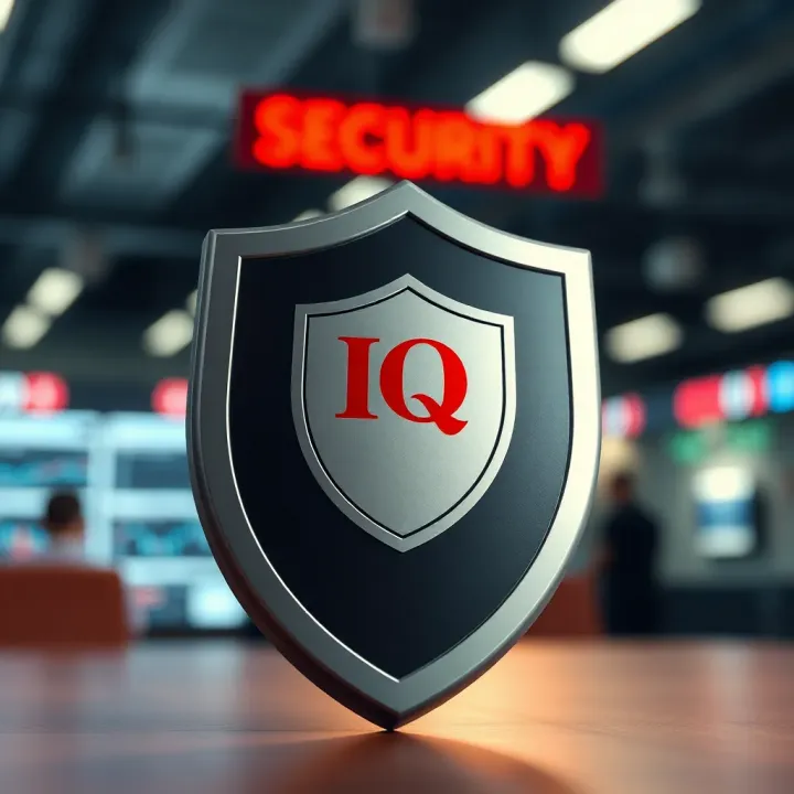 Security shield symbolizing protection and regulatory compliance for online trading platform