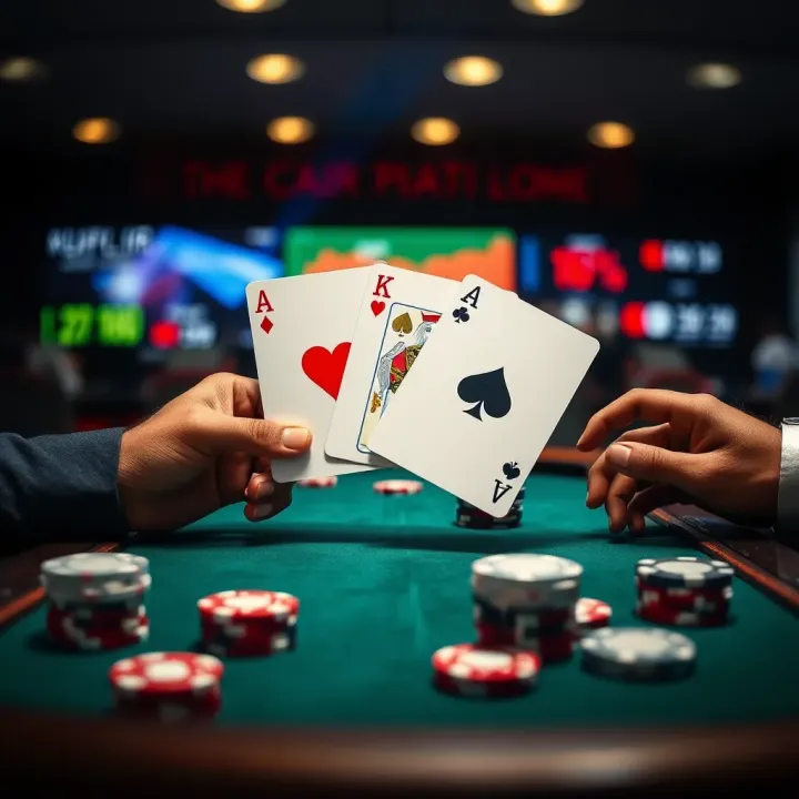 Essential Strategy Elements in Poker Option Gameplay Conceptual graphic showing poker strategy elements like card combinations and betting tactics