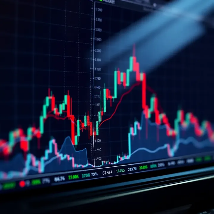 Graph showing the technical analysis of Polkadot cryptocurrency price trends