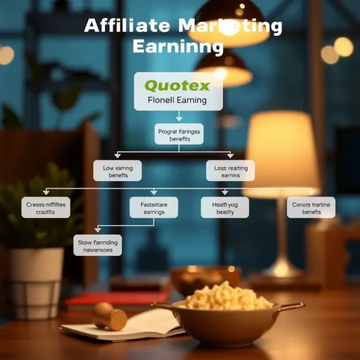 Graphic showing the flow of affiliate marketing benefits and earnings