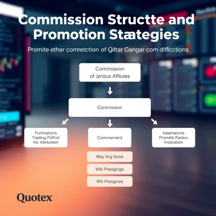Diagram depicting commission flow and strategies for promoting a trading platform effectively