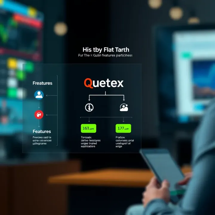 Key Features and Applications of Queotex Platform Flowchart illustrating the main features and applications of Queotex platform