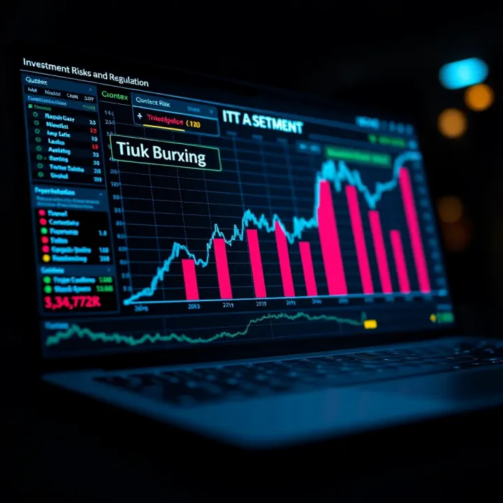 Investment Risks and Regulation in Quontex Platform Graphical representation of investment risk assessment and regulatory compliance for Quontex