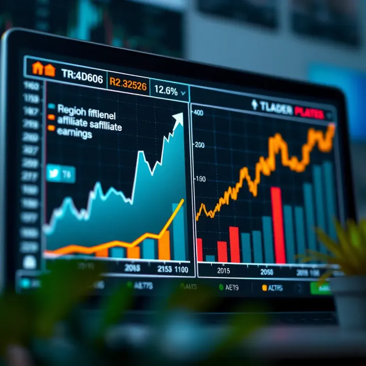 Graph showing strategies to boost earnings and maximize affiliate commission growth