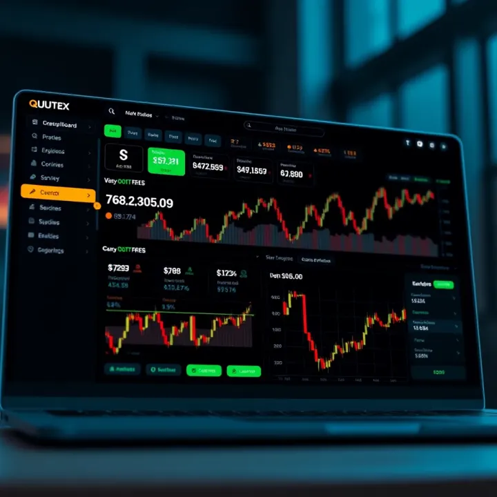 Overview of Quotex Affiliate Program dashboard showcasing earnings and performance metrics