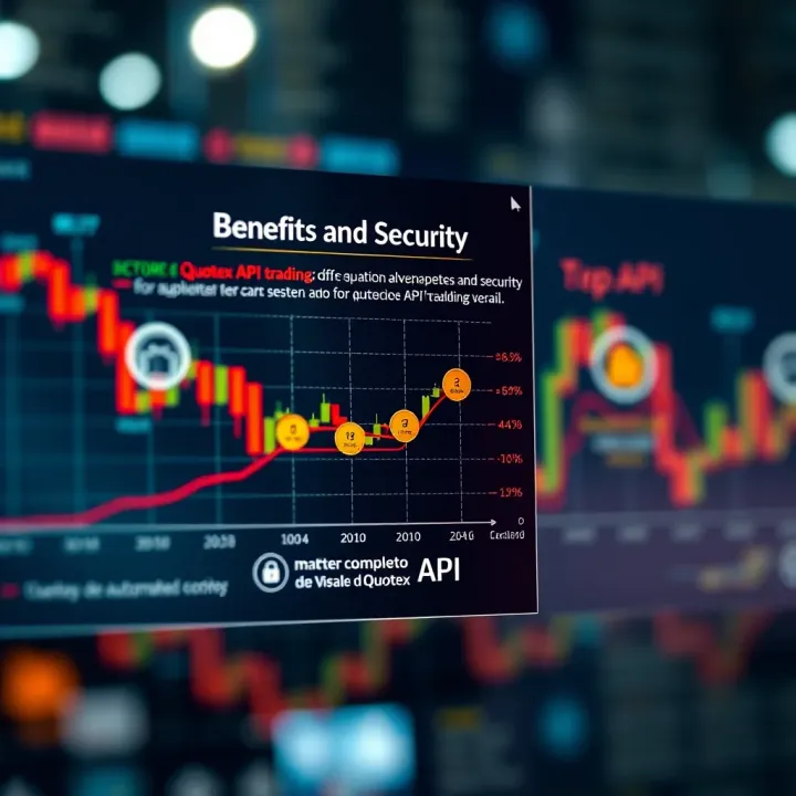 Graph illustrating the advantages and security measures of using Quotex API for automated trading