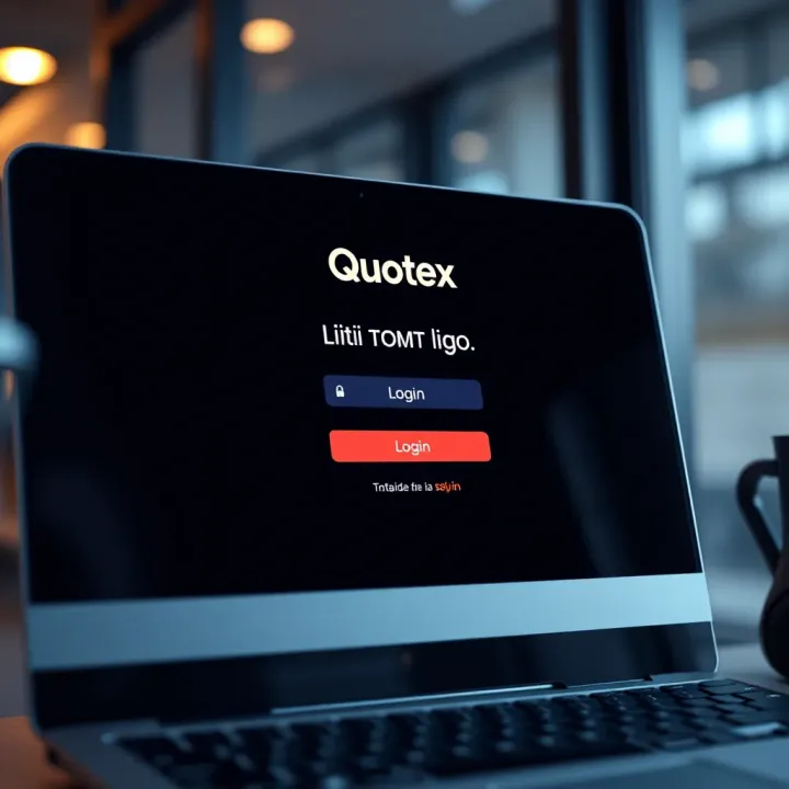 Login interface of Quotex platform displaying input fields and login button
