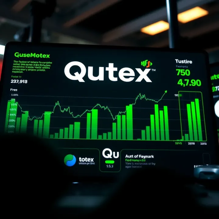 Qutoex Market Positioning and Future Prospects Graphical representation of market positioning and future growth prospects of Qutoex