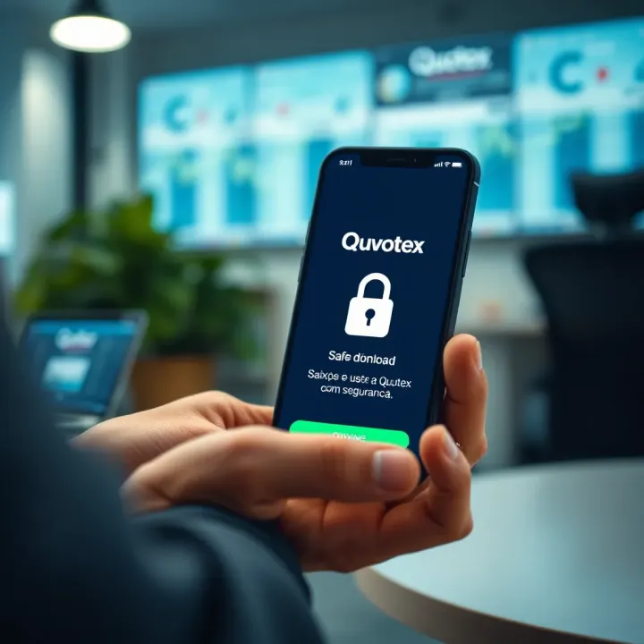 Secure download process of a financial trading application on mobile device