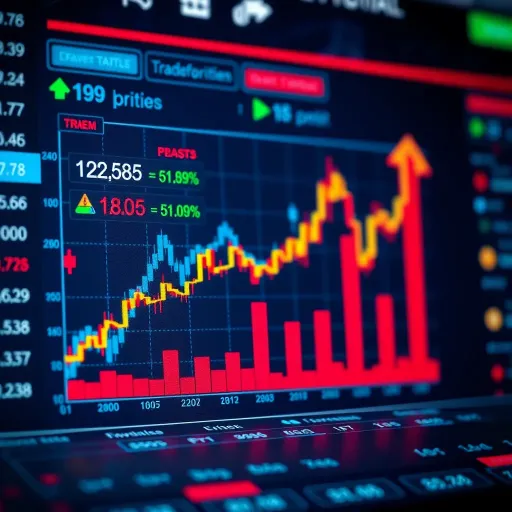 Graph showing growth and safety indicators for trading platforms