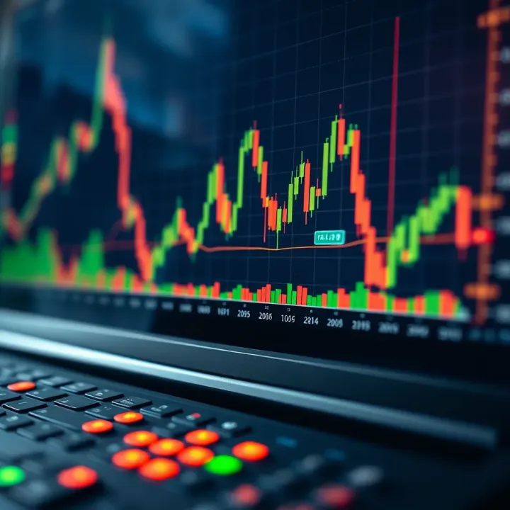 Technical Analysis Tools on Quotex Platform Chart with technical indicators and trend lines for financial analysis