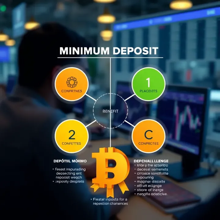 Diagram showing the benefits and challenges of minimum deposit on trading platform