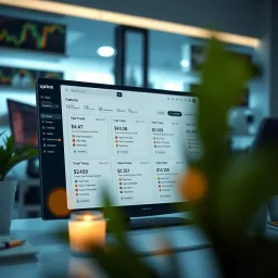 Detailed overview of Uptos platform interface showing main features and tools